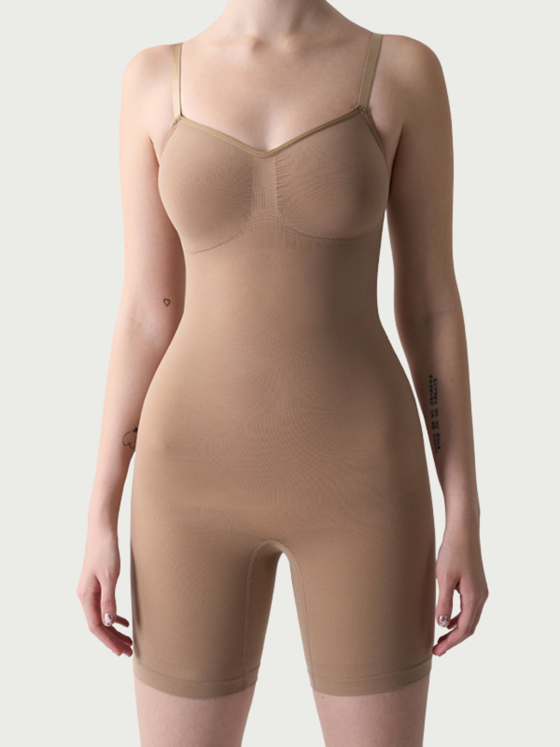 Women’s High-Waisted Sculpting Bodysuit – Seamless Abdominal Support