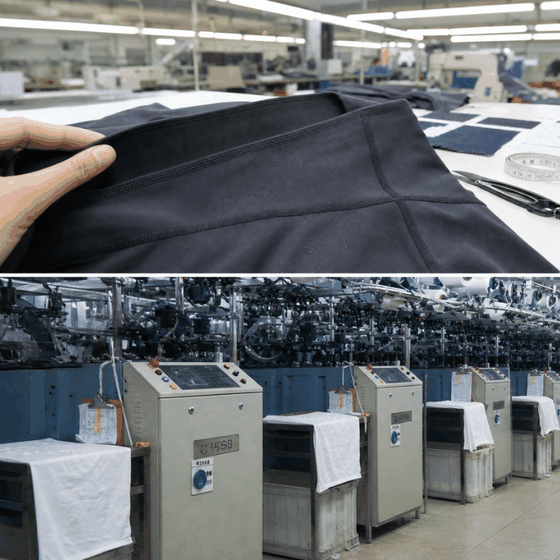 Seam friction under moisture and seamless activewear production