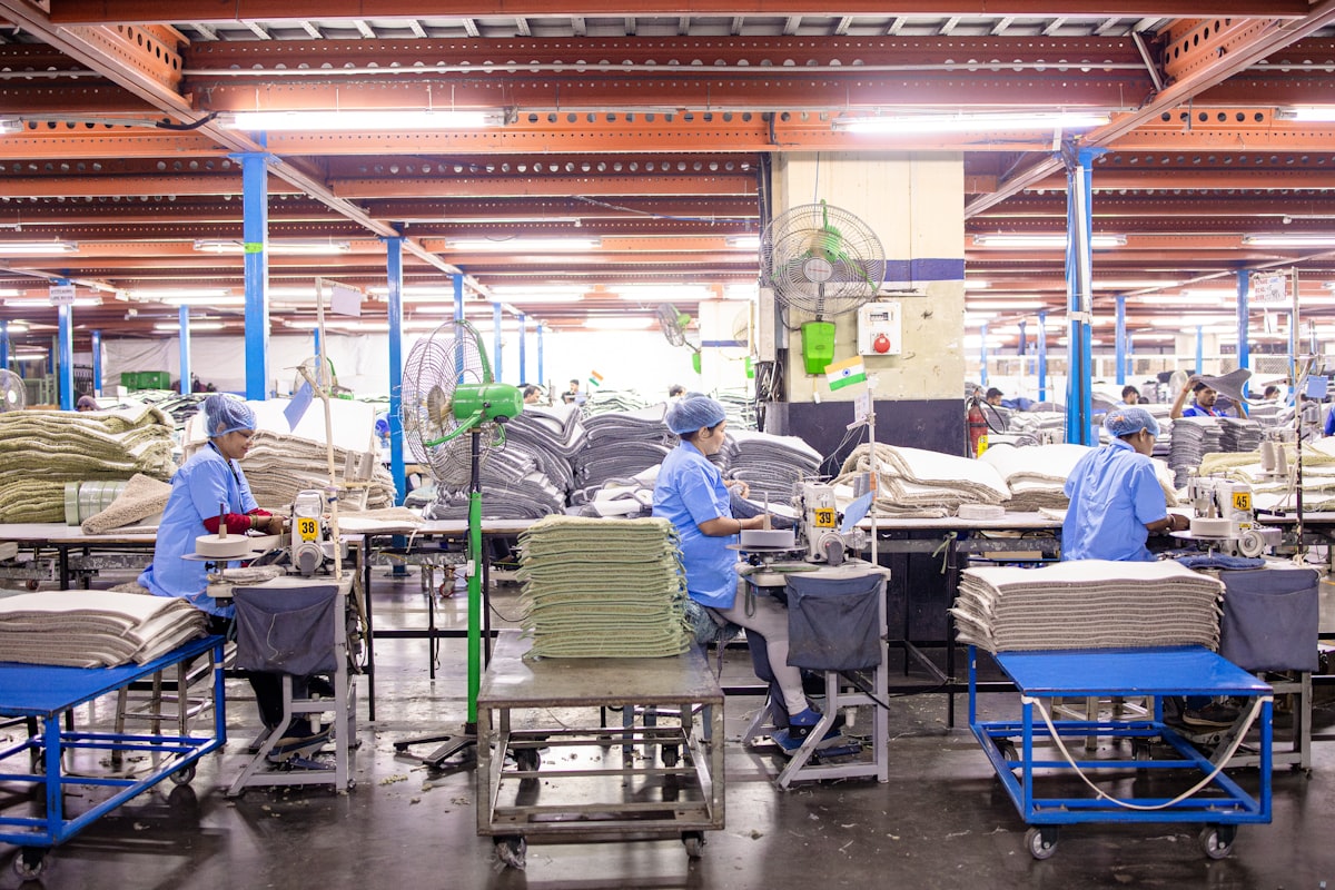 Garment factory production line